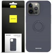 Spacecase SILIKONSKI OVITEK SPACECASE RING ZA IPHONE 13 PRO MAX ČRN, (21962061)