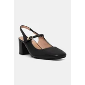 Love Moschino salonke s polno peto (blok) usnjene