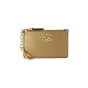 Kožni etui za kartice Lauren Ralph Lauren boja: zlatna, 432982049