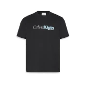 Calvin Klein Majica pastelno zelena/črna/bela