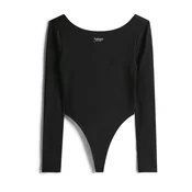 Tommy Jeans Bodi majica črna/bela
