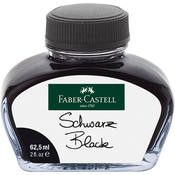 Faber Castel črnilo v steklenički,62.5ml,črna ČRNILO FC ČRNA 62,5ML