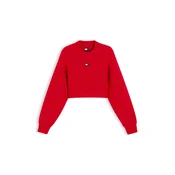 Tommy Jeans Pulover živo rdeča