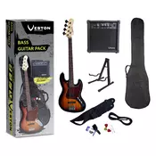 VESTON VJB-SB J-BASS bas gitara s pojacalom i priborom