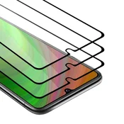 Cadorabo CADORABO Honor 9A - Zaščitna folija v transparentno s čarno - 3-pack Kaljeno steklo za zaščito zaslona s trdoto 9H in 3D dotikom, (20547956)