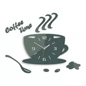 Zidni satovi COFFE TIME 3D GRAY HMCNH045-gray (moderni zidni)