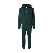 JACK & JONES Majica JJESOHO temno zelena / bela