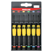 Set Torx odvijaca, 6 komada, Žuto-crni