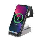 Celly Wireless fast charger 3in1 ( WLSTAND3IN1BK )