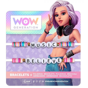 WOW Generation: Komplet dveh barvnih zapestnic z napisom v različnih različicah
