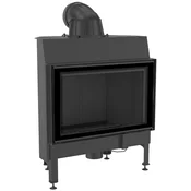 Kratki vgradni kamin NADIA/12/BLACK