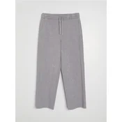 Sinsay - Wide leg donji deo trenerke od frotirskog pletiva - svetlo siva