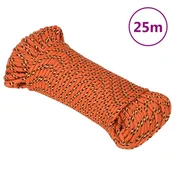 Vidaxl Vrv za čoln oranžna 5 mm 25 m polipropilen