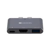 Canyon replikator vrat DS-1, 3v1, za Apple Macbook s Thunderbolt 3 (USB-C 100W)