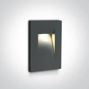 UGRADBENA SVJETILJKA LED/3,6W/3000K/100lm/53°/240V IP65 ANTRACIT