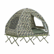 SoBuy SoBuy 2-osebni zložljivi šotor za kampiranje s spalno vrečo v kamuflažni barvi oblačil, (21123379)