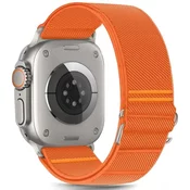 Pašček TECH-PROTECT NYLON SLIP APPLE WATCH 6 / 7 / 8 / 9 / 10 / SE / ULTRA 1 / 2 (44 / 45 / 46 / 49 MM) ORANGE (5906302368860)