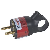 50194 VTIČ 16A-230V-3680W ČRN Z OBROČEM LE050194