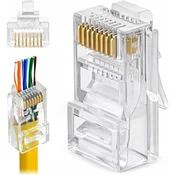 Vtiči, prehodni terminali, 5E RJ-45, internetni kabel LAN UTP, 100 kosov.