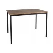 Miza Detroit 730 Artisan hrast, Črna, 77x75x110cm, MDF plošča, Kovina