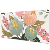 Decormat Velika namizna podloga Pobarvane rože 100x50 cm