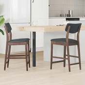 vidaXL Jedilni stoli 2 pcs Svetlo rjava 48 x 49 x 95 cm