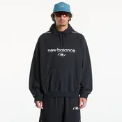 Mikina New Balance Trackside French Terry Hoodie Black XL