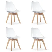BE Stol MARK - prozorne/naravne noge x 4