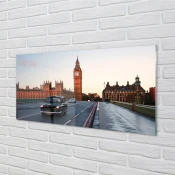 tulup.si Slika na akrilnem steklu Sky mestne ulice avtomobilov 120x60 cm 4 obešalnika