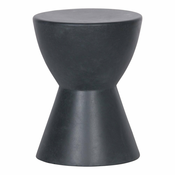 Antracitno siv stolček za na prostem WOOOD Dover, o 35 cm