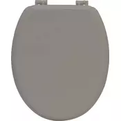TENDANCE WC DASKA MDF SA PLASTICNIM OKOVIMA 37,5X46CM MDF SIVO SMEÐA 4101165