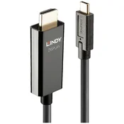 LINDY LINDY priključni kabel USB-C® vtič\, HDMI-A vtič 10.00 m črna 43317 #####4K UHD USB-C®-Display kabel, (20415585)
