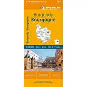 Burgundy - Michelin Regional Map 519