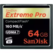 SANDISK spominska kartica CF 64 GB Extreme PRO (160MB/s)