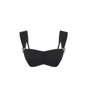 Trendyol Black Bralette Accessorized Bikini Top