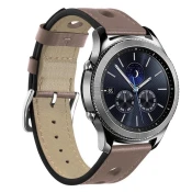 BStrap Leather Italy pašček za Xiaomi Haylou Solar LS05, khaki brown
