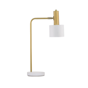 PAZ STOLNA LAMPA E27 /IP20/ZLATNA & BIJELA