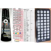 General ECG DVP9707DVB-T - compatible General-branded remote control