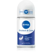 Nivea Protect & Care antiperspirant roll-on za ženske (Effective Protection & Gentle Care) 50 ml