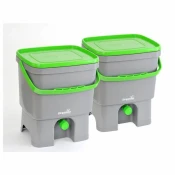 KOŠ ZA BIOLOŠKE ODPADKE PLASTIKA SKAZA ORGANKO 2X16 L 32X27X39CM