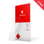 3-Pack premium zaščitnih stekel Optishield za iPhone 6 / 6S