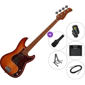 Sire Marcus Miller P5 Alder-4 SET 2 Tobacco Sunburst Električna bas kitara