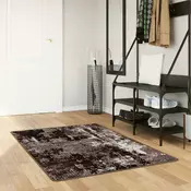 vidaXL Preproga runner MARSA Črna 80 x 200 cm Poliester in PVC