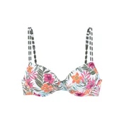 VENICE BEACH Bikini zgornji del Summer zelena/roza/bela