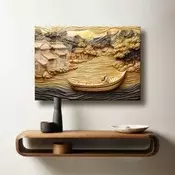 Wallity Dekorativna slika na kaljenom staklu, 40x60cm, Šarena