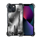 shumee Ovitek za iPhone 14 Pro IBIZU DropGuard Ultra z MagSafe, Noir City, Burj Khalifa