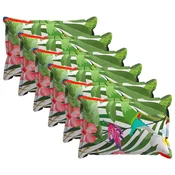 vidaXL Prevleka za blazino 6 kos HOUTEN Črna 40 x 60 cm Poliester