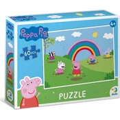 DoDo Puzzle Peppa Pig: Mavrična zabava 60 kosov