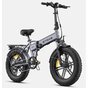Engwe ENGWE EP-2 BOOST zložljivo električno fat kolo, 250 W, 55 Nm, baterija 48 V 13 Ah, do 120 km, 20 x 4,0, sivo