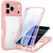 Hibridni Full body ovitek Techsuit ColorVerse 360 za iPhone 17 Pro/18 Pro - pink